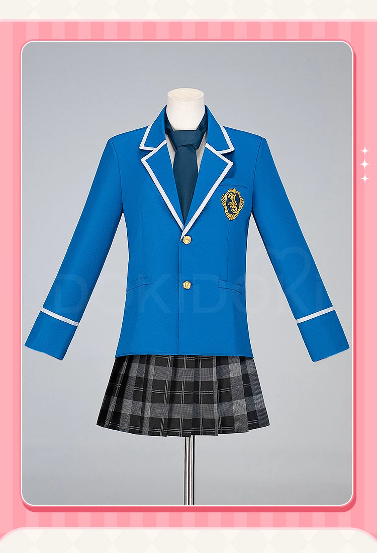 Anzu Heroine Costume Cosplay Game Ensemble Stars【S-3XL】DokiDoki-N ES Costume Women School Uniform Plus Size