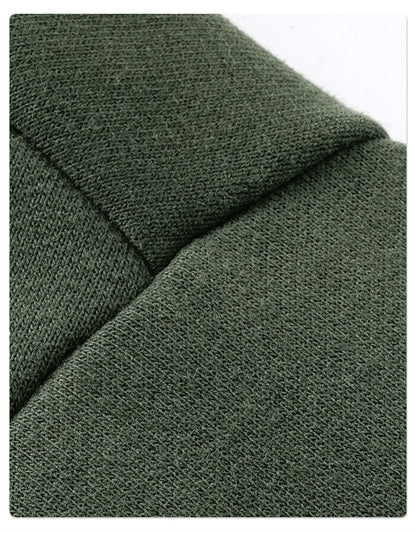 ZODF Trendy Winter Man Warm 430gsm Fleece Zipper Hoodies Unisex Solid Loose Zip-Up Hooded Coats Brand Outfit HY1130