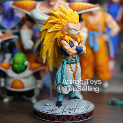 25cm Anime Dragon Ball Z Super Saiyan 3 Gotenks PVC Collectible Figure Model Toy Gift