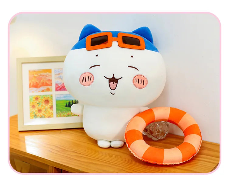 25/35/45cm Big Size Chiikawa Cartoon Anime Plush Stuffed Doll Hachiware Room Decoration Plushies Pillow Ornaments Holiday Gift