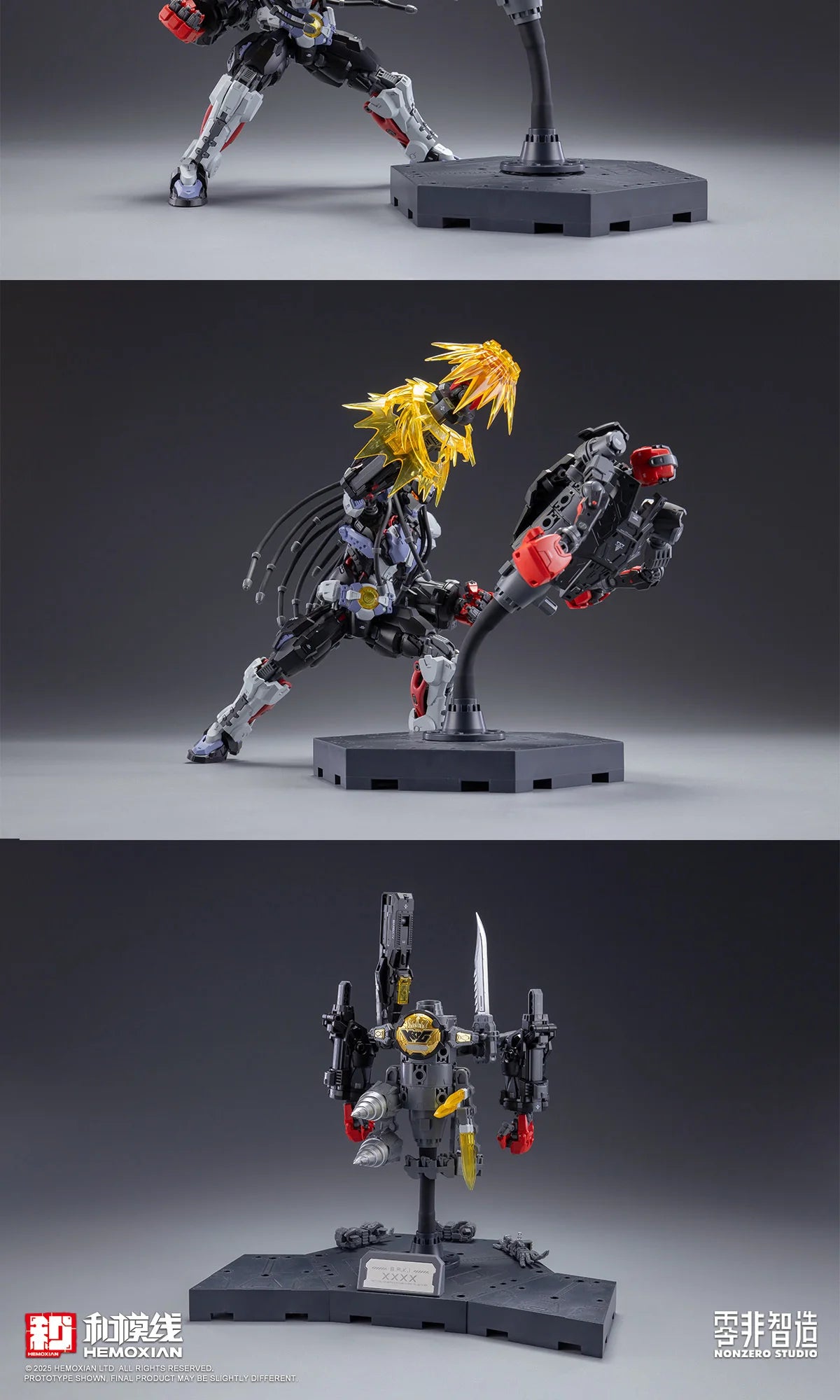 HEMOXIAN OVER ZERO 1/10 Vol.3 Boxer BAKI Assembly Model Kit Robot Action Figure PVC Toy Halloween Gift