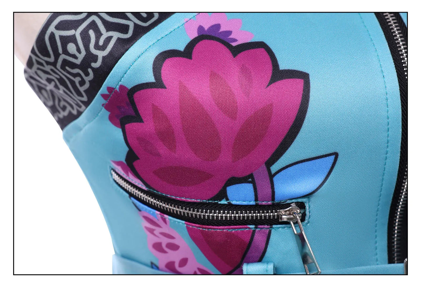 Anime Movie KPop Demon Hunters Zoey Cosplay Costume Uniform Huntrix Rings Earrings Festival Halloween Party for Women Girls Prop