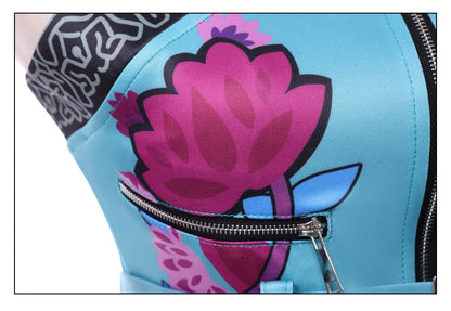 Anime Movie KPop Demon Hunters Zoey Cosplay Costume Uniform Huntrix Rings Earrings Festival Halloween Party for Women Girls Prop