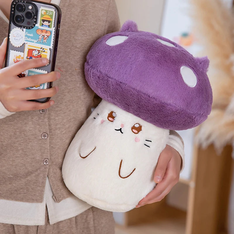 23/30cm Cute Vegetables Kawaii Red Mushrooms Shii-take Plush Soft Toy Stuffed Dolls Home Decor Gift For Girl Boy Birthday