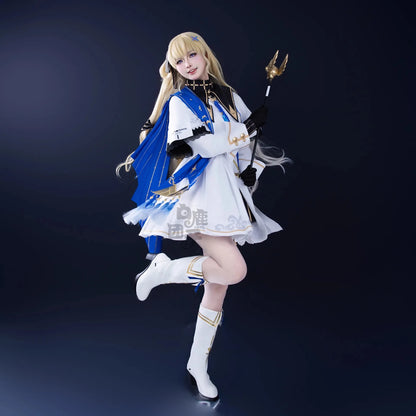 Wuthering Waves Phoebe Cosplay Costume Wig Dress Hat Headwear Sticker Stocking Rinascita Halloween Party Women Girls Prop iCoser