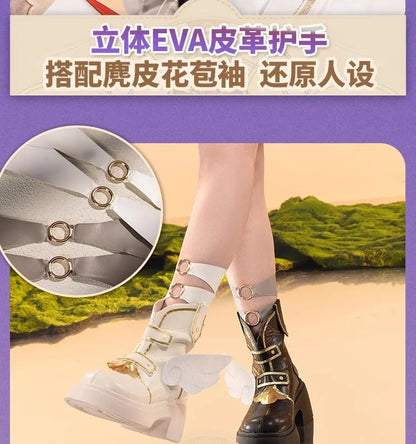 Honkai Star Rail Tribbie Cosplay Costume Wig Dress Uniform Headwear Wings Halloween Party Women Girls Carnival Role Play Props