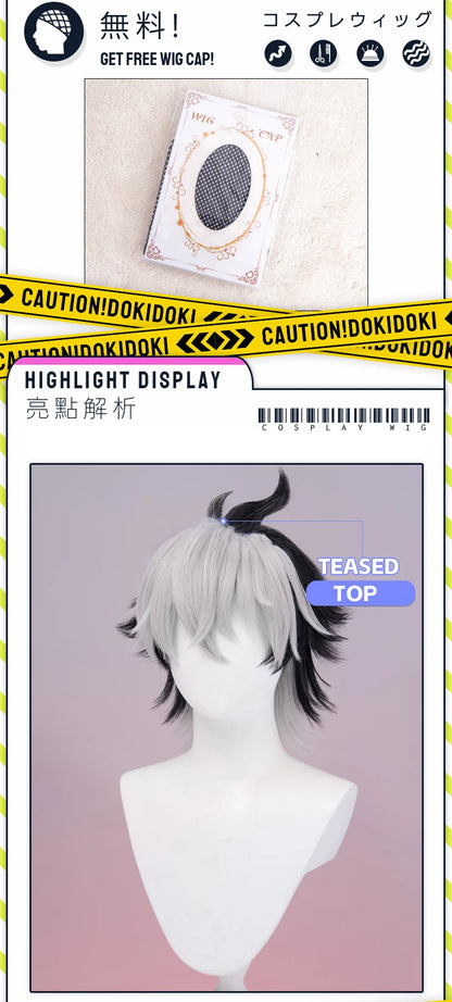 IN STOCK Komano Manato Lighter Wig Game Zenless Zone Zero Cosplay DokiDoki 32cm Short Hair ZZZ Sons of Calydon Cosplay Free Wig