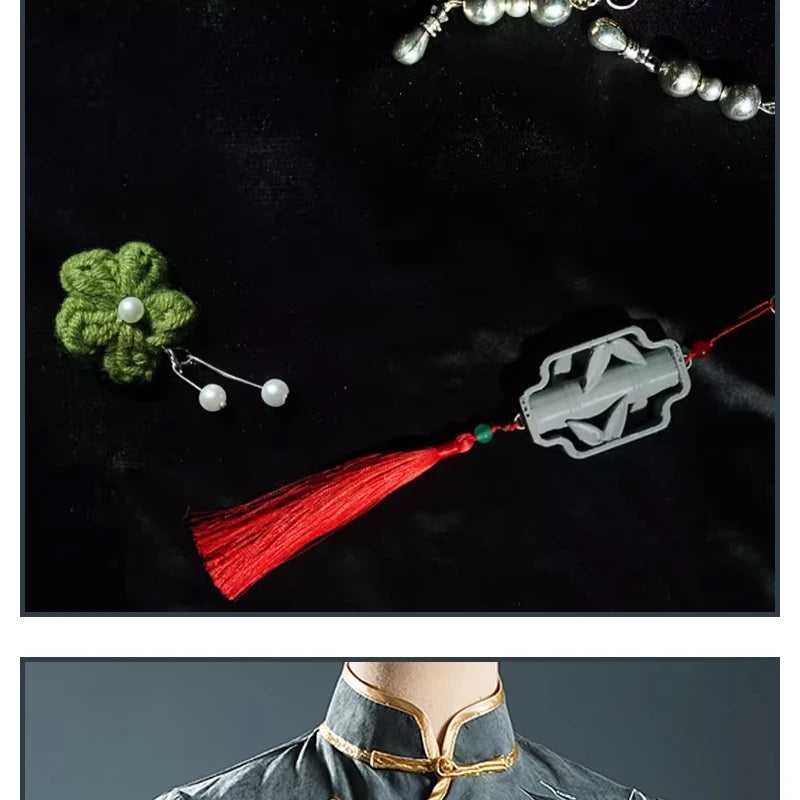 Identity V Antiquarian Qi Shiyi Costume Adult Polyester Set