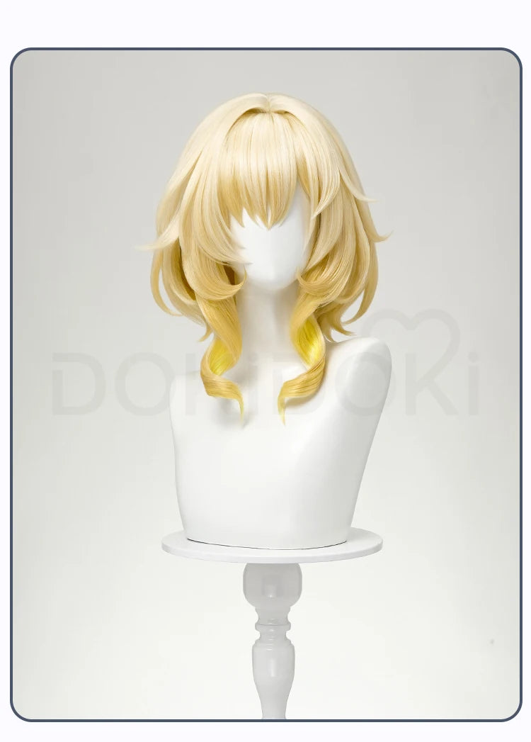 IN STOCK Aglaea Cosplay Costume Game Honkai: Star Rail DokiDoki-SR HSR Women Golden Gorgeous Dress Aglaea Halloween Wig