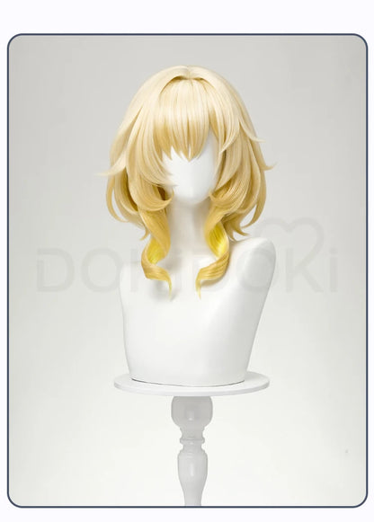IN STOCK Aglaea Cosplay Costume Game Honkai: Star Rail DokiDoki-SR HSR Women Golden Gorgeous Dress Aglaea Halloween Wig