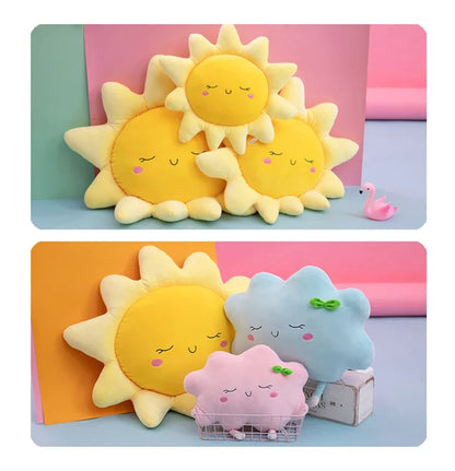 Soft Rainbow Star Plush Sun Cloud Plush Pillow Smile Face Soft Tulip Flower Cushion Girl Room Sofa Home Decor Christmas