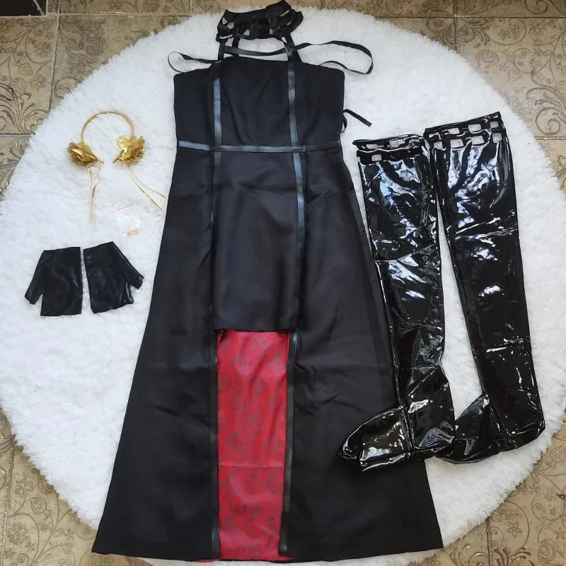 HOMCHEE TRENDS Yor Forger Cosplay Set Adult Cotton Polyester