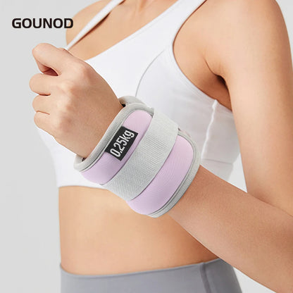 1pc Weighted Ankle Wrist Strap Ankle Weights Wrist Weights Iron Sand Filled Optimal Training Ideal Fitness Running