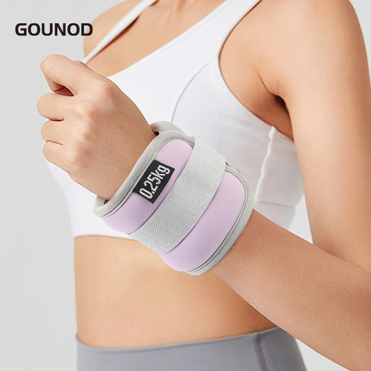 1pc Weighted Ankle Wrist Strap Ankle Weights Wrist Weights Iron Sand Filled Optimal Training Ideal Fitness Running