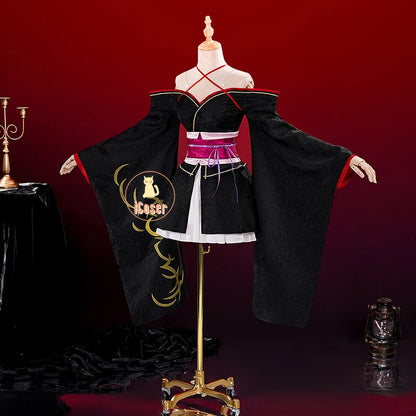 iCoser Anime Unbreakable Machine-Doll Yaya Cosplay Costume Dress Kimono Headwear Festival Halloween Party for Women Girls Props