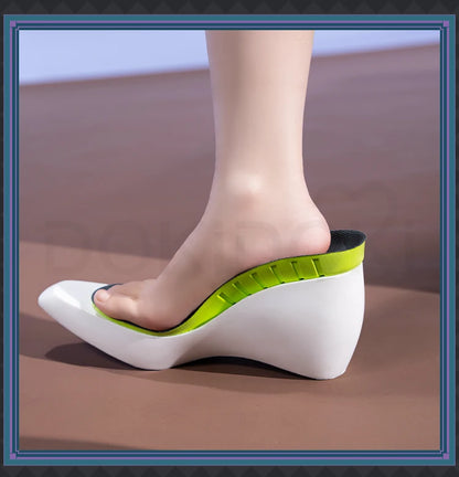 IN STOCK Men Women Cosplay Props 19cm Heightening Shoes DokiDoki Men Daily Black White 15cm Leather Shoes Halloween Cosplay