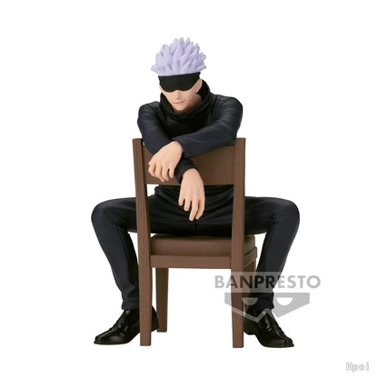 New Gojo Satoru 10CM Anime Jujutsu Kaisen Action Figure Itadori Yuji Seated Noodle Stopper Model Toys Japanese Dolls Hobbies 