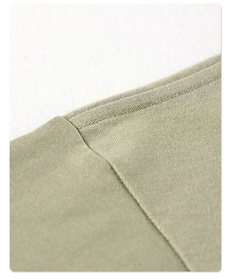 ZODF 2025 Spring Summer Men Solid 100% Cotton T-Shirts Unisex Women Loose 230gsm Noshrink Basic T Shirt Brand Tops HY0151