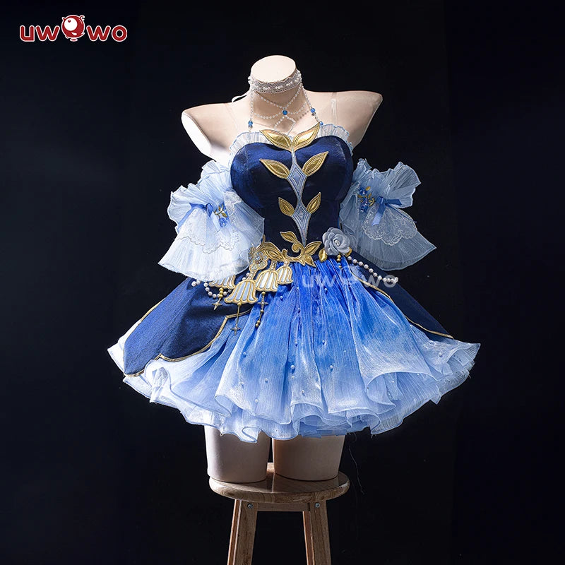 LAST BATCH UWOWO Genshin Impact Fanart Focalors Lily of the Valley Balll Gownn Dress Cosplay Costume