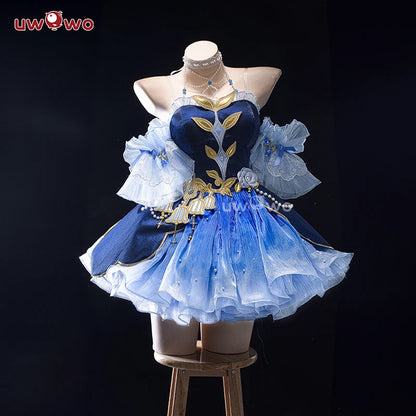 LAST BATCH UWOWO Genshin Impact Fanart Focalors Lily of the Valley Balll Gownn Dress Cosplay Costume