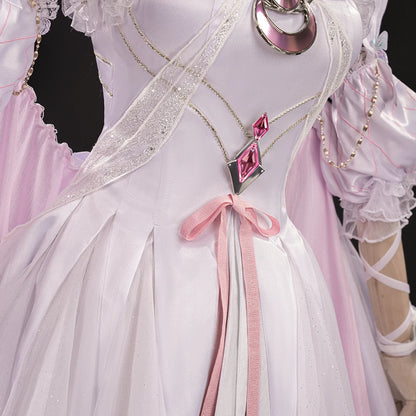 Genshin Impact Columbina Cosplay Costume Wig Dress FES 2026 Skin The Damselette Eleven Fatui Harbingers Halloween for Women Girl