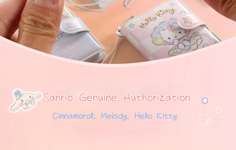 Sanrio Cartoon Mini Notepad Kawaii My Melody Kuromi Cinnamoroll Notebook Portable Pocket Hand Book Stationery Students Supplies