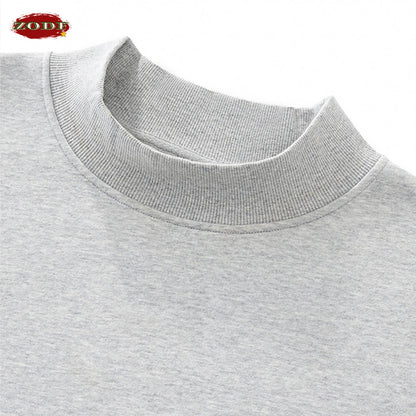 ZODF 2025 Winter Women 350gsm Warm Fleece Sweatshirts Girls Female Hip Hop Half Turtleneck Pullovers Brand Clothing HY056