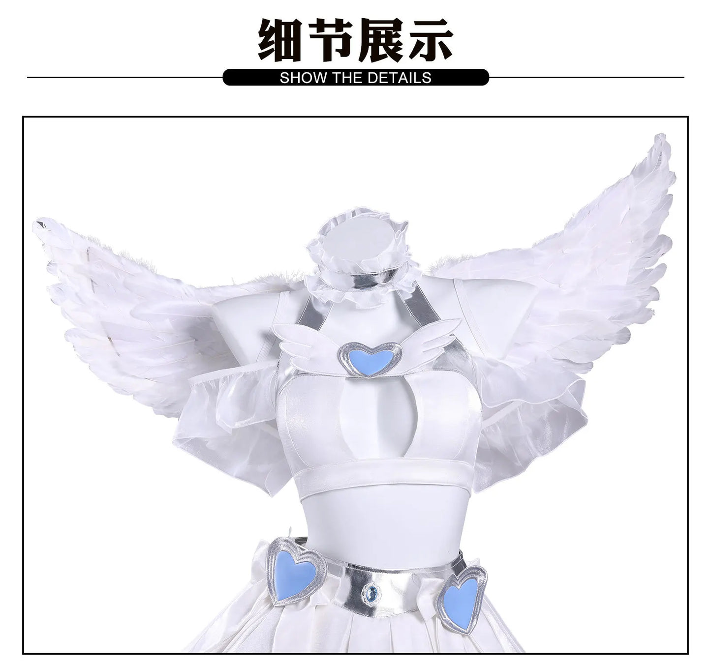 Anime New Panty Stocking with Garterbelt Stocking Cosplay Costume Angel Skirt Stockiel Anarchy Wings Halloween Women Girls Cos