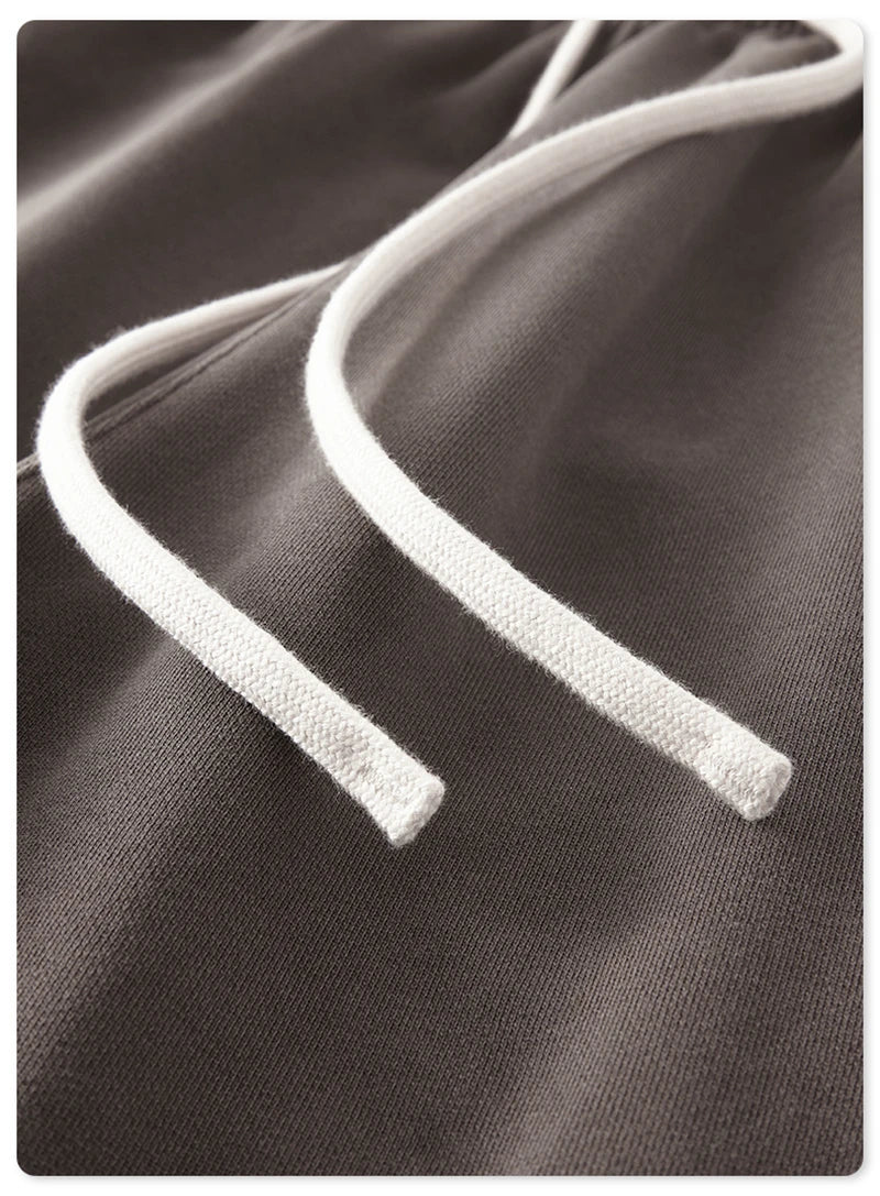 ZODF 2023 Spring Men 380gsm Washed Cotton Pants American Retro Unisex Loose Edge Oversized Straight Trousers Streetwears HY0537