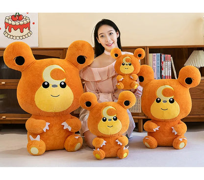 30/80cm Large Teddiursa Pokemon Plush Toys Anime Doll Cute Pillow Cartoon Giant Pokémon Plushie Stuffed Gift for Kids Christmas