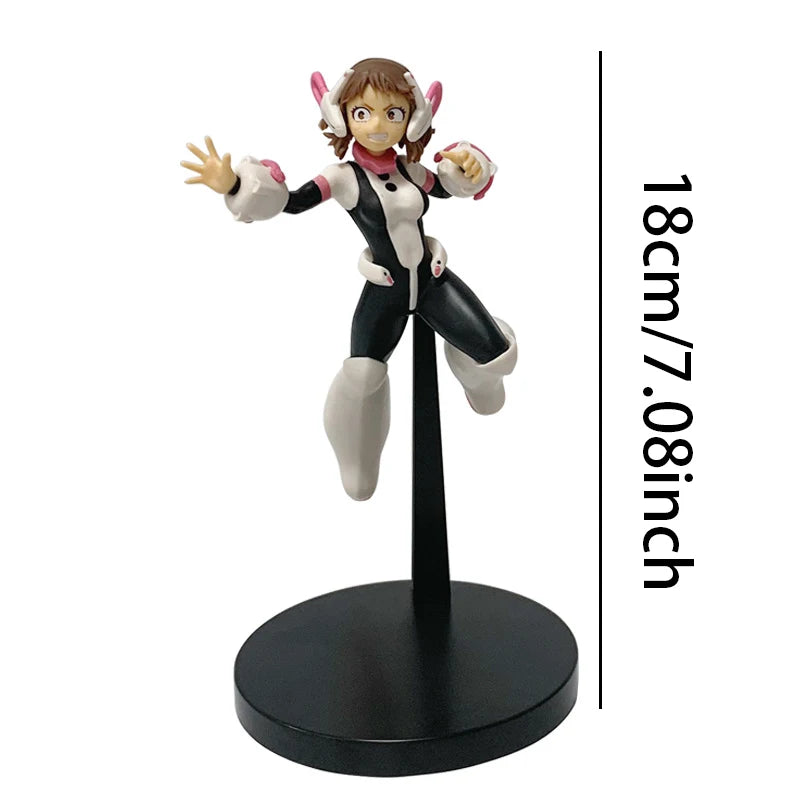 18cm Boku no Hero Academia Anime Figure Uraraka Ochaco Action Figure Midoriya Izuku/Bakugo Katsuki Figurine Collection Model Toy