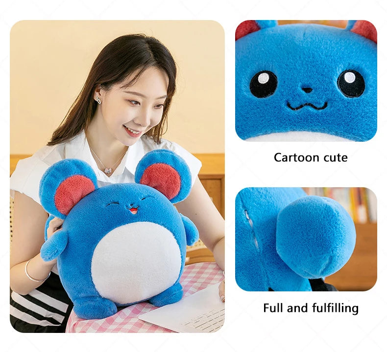 35/55/75cm Azumarill Pokemon Large Plush Toy Anime Doll Cute Giant Pokémon Cute Cartoon Stuffed Plushie Pillow Gift for Children