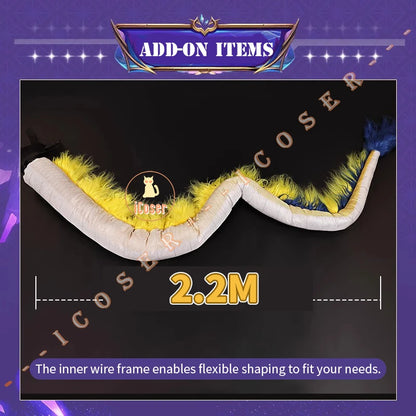 iCoser Arknights Shu Spring Feast Cosplay Costume Wig Uniform Headwear Tail Tianshi Rhodes Island Halloween Party for Women Girl