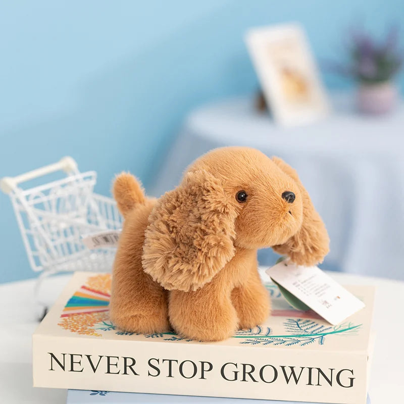 20cm Kawaii Furry Friend Stuffed Animal Dog Soft Toy Lying Puppy Panda Monkey Plushies Cute Wrist Support Plush Doll