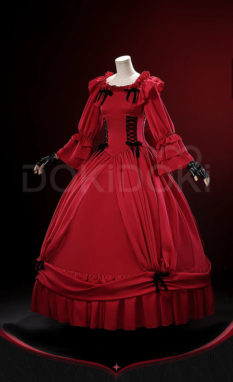 Scarlet El Vandimion Cosplay Costume Anime May I Ask for One Final Thing? Cosplay DokiDoki-R Women Red Lolita Dress Christmas