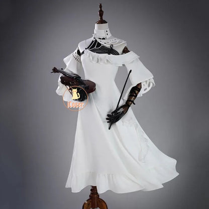 Wuthering Waves Phrolova Cosplay Costume Wig White Dress Fractsidus Carnival Halloween Party for Women Girls Accessory iCoser