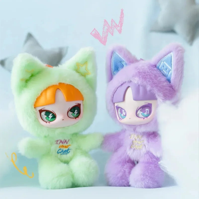 INNS Cat Inn Your Chat Series Mystery Blind Box Fluffy Kawaii Plush Doll Backpack Pendant Collectible Trendy Toy