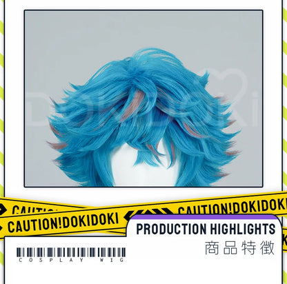 Ishaa Ekkoo Maddiee Aniviaa LeBlancc Cosplay Wig Game Anime DokiDoki Women Men Short Hair Ishaa Cosplay Free Wig Cap