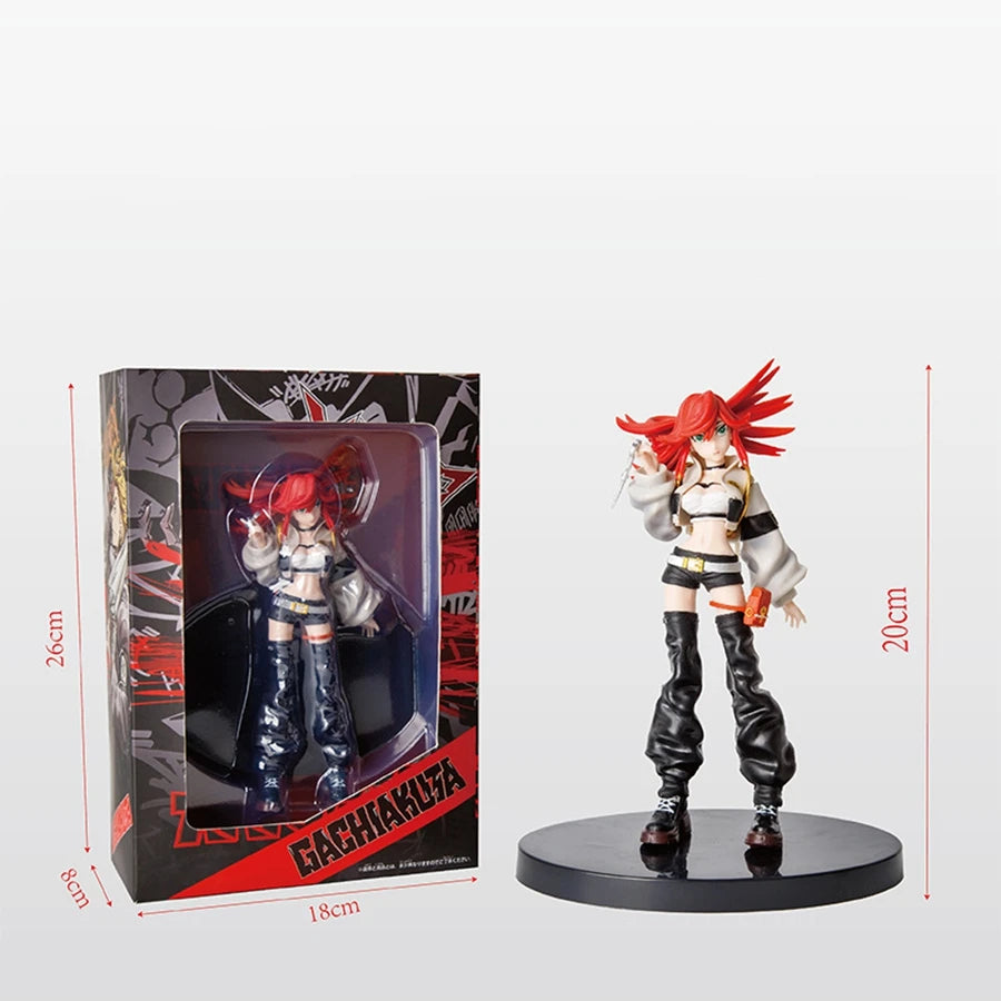 21cm/8.27in GACHIAKUTA Anime Figure GACHI AKUTA Rudo/Riyo Action Figure Enjin/Zanka Figurine PVC Adult Collection Model Doll Toy