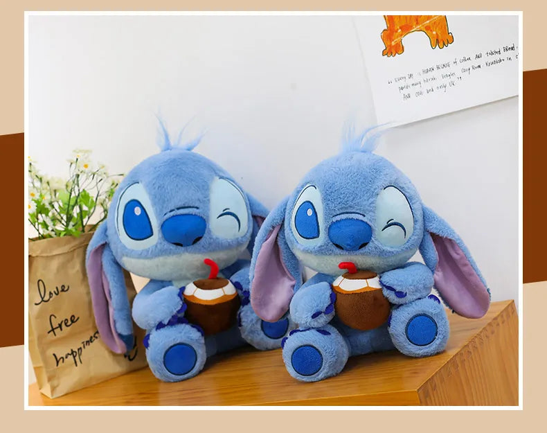 Disney 30-70cm Lilo&Stitch Cute Cartoon Dolls Toys Anime Soft Stuffed Dolls Pillow Appease Toys Birthday Decoration Toys Girls