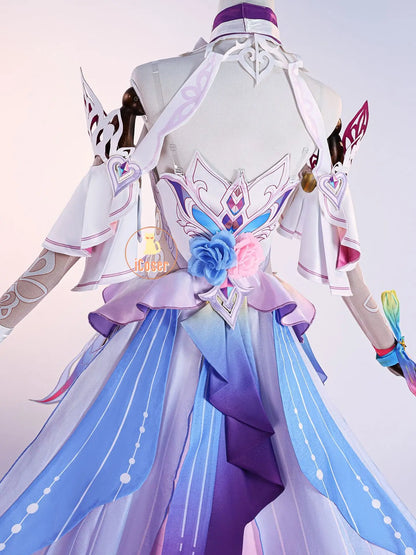 Honkai Star Rail Cyrene Cosplay Costume Wig Dress Headwear Earrings New Skin Outfit Elysia Amphoreus Halloween Party Women Girls