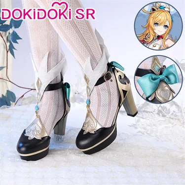 IN STOCK Escoffier Cosplay Costume Game Genshin Impact DokiDoki-SR Women Fontaine Costume Escoffier Cosplay Tail Wig