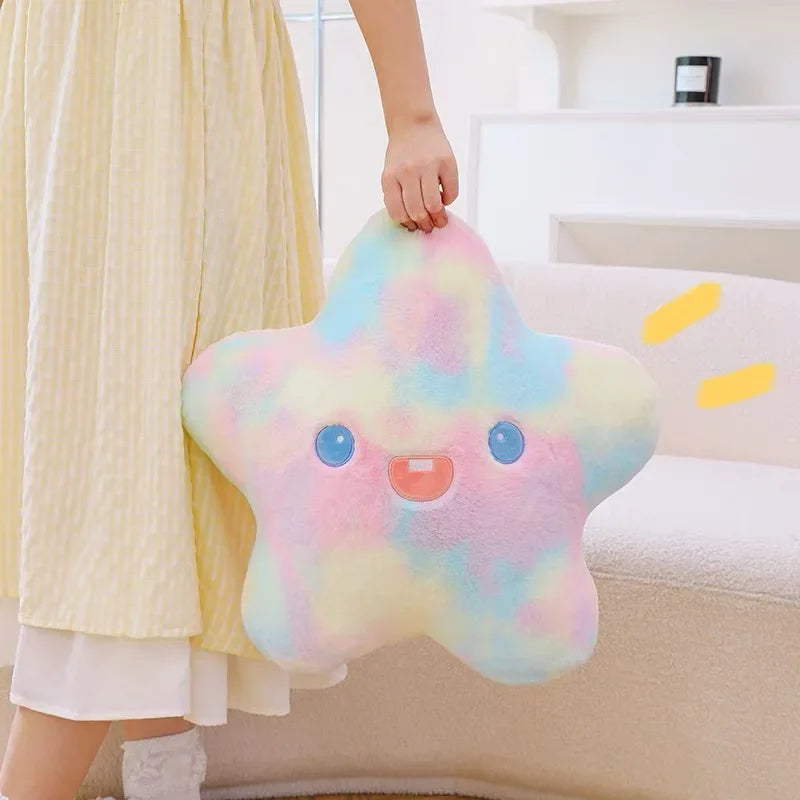 Soft Rainbow Star Plush Sun Cloud Plush Pillow Smile Face Soft Tulip Flower Cushion Girl Room Sofa Home Decor Christmas