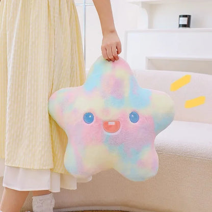 Soft Rainbow Star Plush Sun Cloud Plush Pillow Smile Face Soft Tulip Flower Cushion Girl Room Sofa Home Decor Christmas