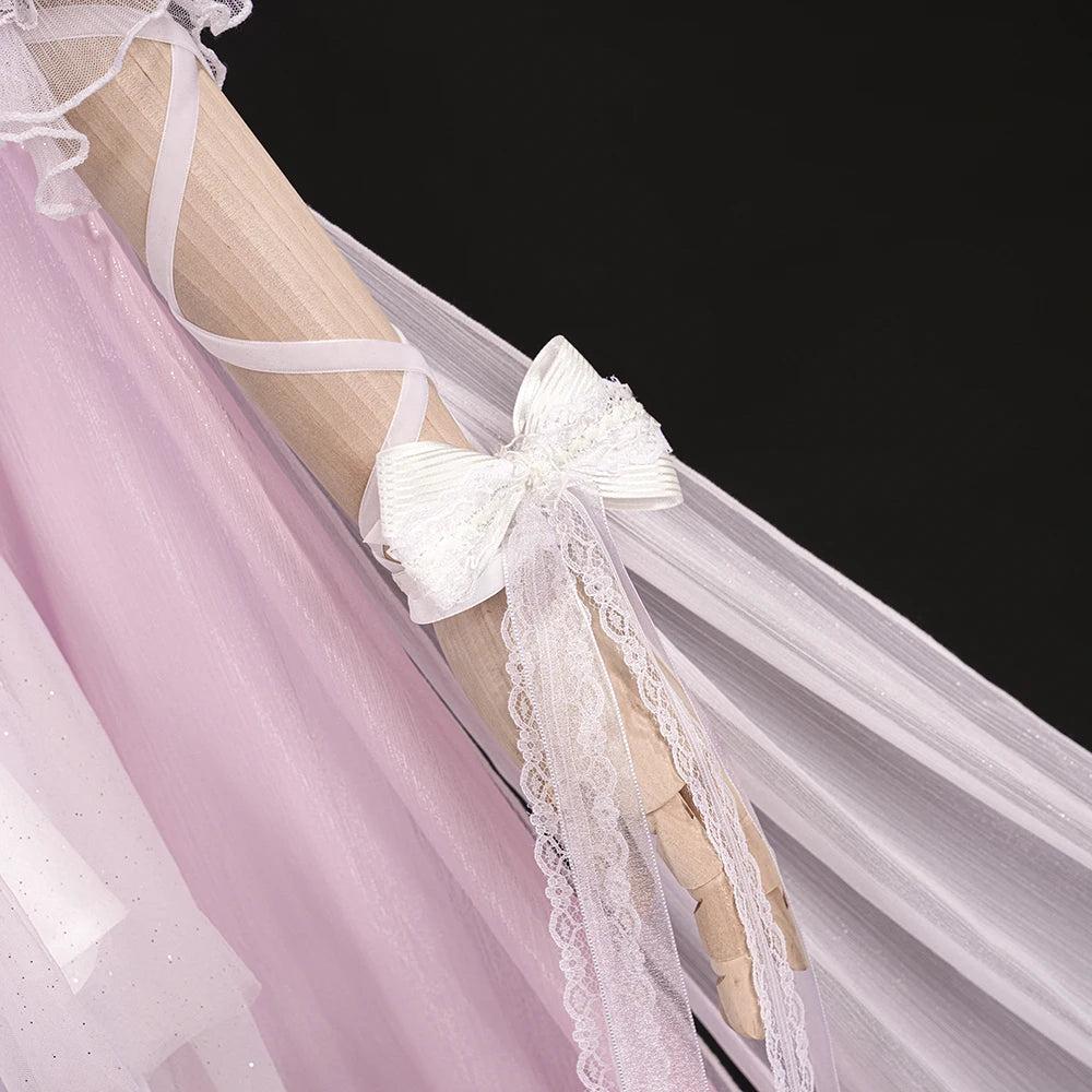 Genshin Impact Columbina Cosplay Costume Wig Dress FES 2026 Skin The Damselette Eleven Fatui Harbingers Halloween for Women Girl