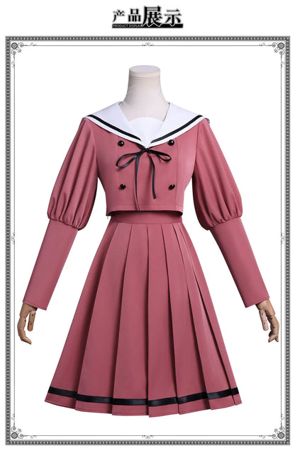 iCoser Kaoruko Waguri Cosplay Costume Wig Dress School Uniform Anime The Fragrant Flower Blooms with Dignity Halloween for Women