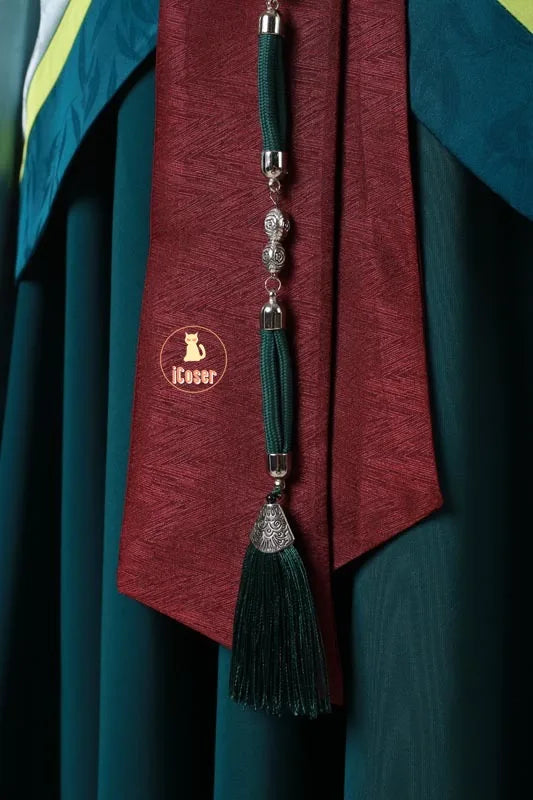 Anime The Apothecary Diaries Maomao Cosplay Costume La Clan Princess Green Dress Earrings Halloween Party for Women Girls iCoser