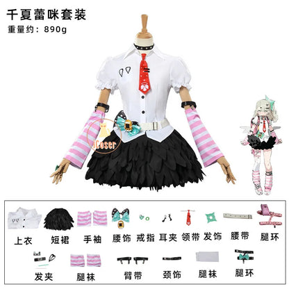Chinatsu Remiel Cosplay Costume Skirt Uniform Angels of Delusion Zenless Zone Zero Halloween Party for Women Girls Carnival Prop