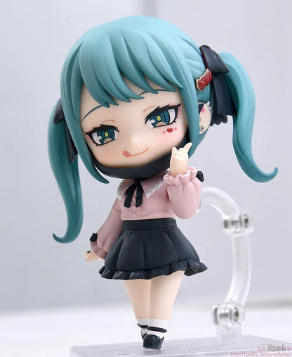 10cm #2239 Hatsune Miku Anime Figure Kawaii The Vampire Hatsune Miku Action Figure Room Decorations PVC Collection Model Toys