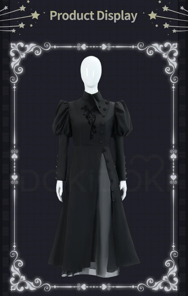 Glinda Elphaba Cosplay Costume Wicked Cosplay【XS-3XL】DokiDoki-N Women Black Pink Dress Glinda Cosplay School Uniform Plus Size